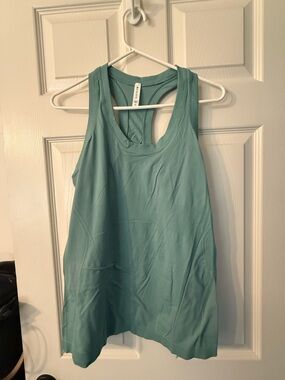 Athleta Women's Teal Momentum Racerback Tank Top